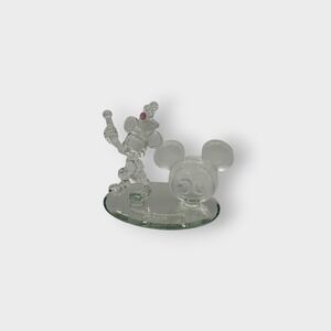 RARE Arribas Brothers Disney Mickey Mouse 50th Anniversary Glass Figurine